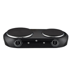 Mainstays Double Burner, 1800 W, Black Electric Cooktop, 1 Each, Assembled Product - USA MEGA SHOP