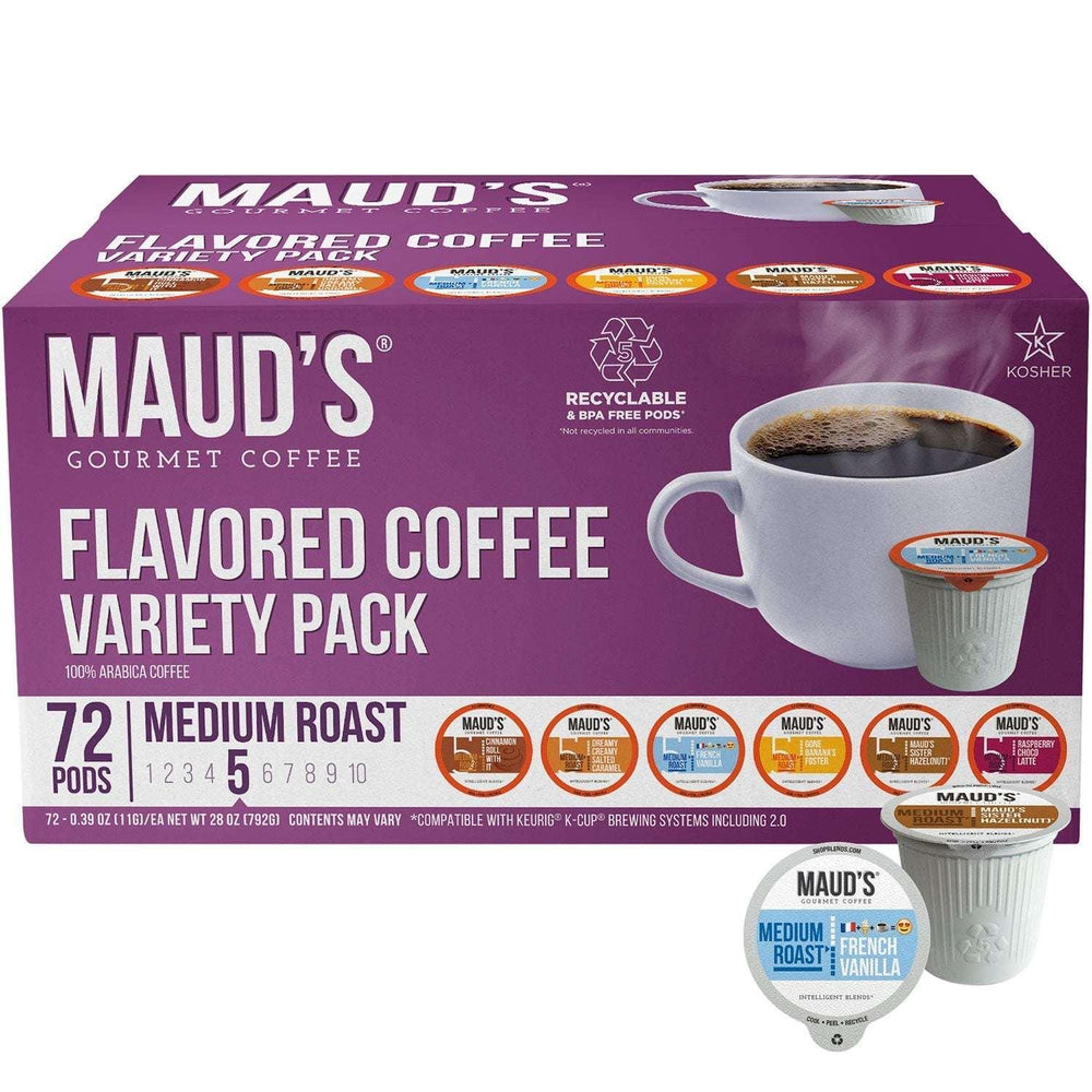 Maud's Gourmet 100% Arabica Coffee Pods, Variety Pack, 72 ct. - USA MEGA SHOP