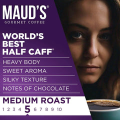 Maud's Half Caff Medium Roast Coffee Pods, 72 ct.
