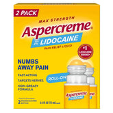 Max Strength Aspercreme 4% Lidocaine Pain Relief Liquid Roll-On, 2 Pack - USA MEGA SHOP