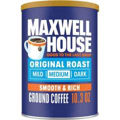 Maxwell House Original Roast Ground Coffee, 10.3 oz Canister, Medium