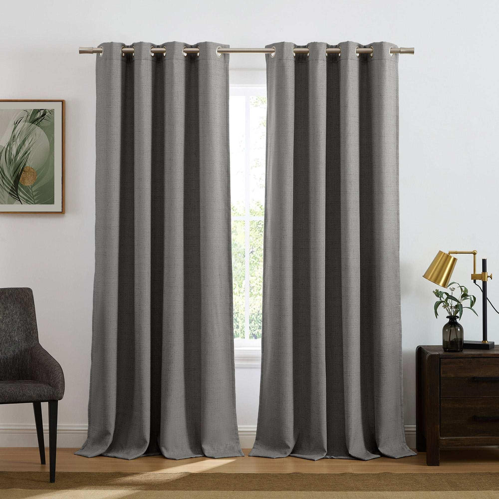 Maxwell Total Blackout Window Curtains, 52” x 84”, 2-piece Set - USA MEGA SHOP