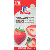 McCormick Strawberry Extract With Other Natural Flavors, 1.0 fl oz Box