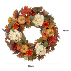 Member's Mark 26" Harvest Hydrangea Wreath - USA MEGA SHOP