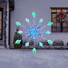 Member's Mark 48" Pre-Lit Color-Changing Snowflake - USA MEGA SHOP