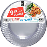 Member's Mark Clear Plastic Plates, 9" 45 ct. - USA MEGA SHOP