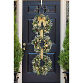 Member's Mark Pre-Lit Flocked Three Wreath Door Hanger - USA MEGA SHOP
