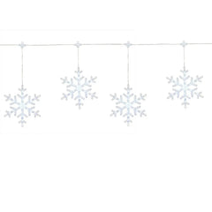 Member's Mark 10ct LED Snowflake Lights, 18' Lighted Length