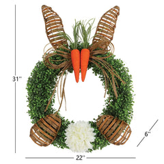 Member’s Mark 22" Woven Bunny Wreath - USA MEGA SHOP