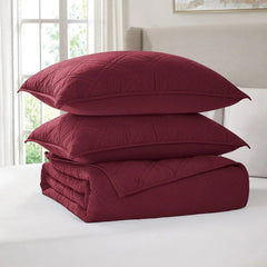 Member’s Mark 3-Piece Solid Diamond Quilt Set, Assorted Sizes
