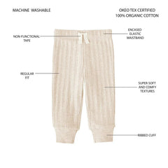 Member's Mark Baby 3-Pack Organic Cotton Rib Pant