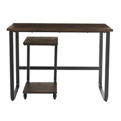 Member's Mark Dakota 2-Piece Writing Desk and C-Table Set, Dark Brown