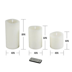 Member's Mark Flameless Moving LED Wax Candles, Set of 3 - USA MEGA SHOP