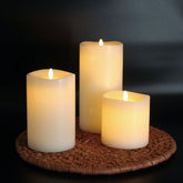 Member's Mark Flameless Moving LED Wax Candles, Set of 3 - USA MEGA SHOP