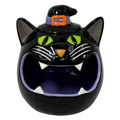 Member's Mark Pre-Lit Ceramic Cat Halloween Candy Bowl - USA MEGA SHOP