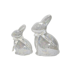 Member's Mark Pre-Lit Glass Bunny Décor, Set of 2