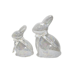 Member's Mark Pre-Lit Glass Bunny Décor, Set of 2 - USA MEGA SHOP