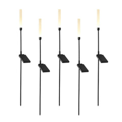 Luces decorativas solares Member's Mark Reed LED para paisajes, paquete de 5 unidades