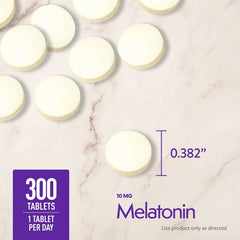 Member's Mark Timed-Release Melatonin Tablets, 10 mg, 300 ct.