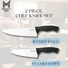 Member's Mark 8" & 10" Chef's Knives Set, 2 pk.
