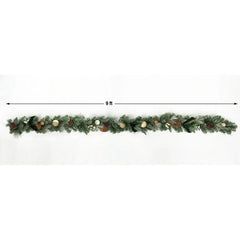 Member's Mark 9' Evergreen Pre-Lit Decorated Garland