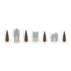 Member’s Mark Pre-Lit Holiday Village, 7pc.