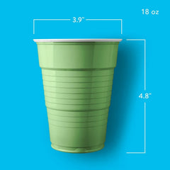 Member's Mark Premium Quality Green Cups, 18 fl. oz., 160ct. - USA MEGA SHOP