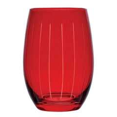Mikasa Cheers Stemless Ruby Wine Glasses, Set of 6