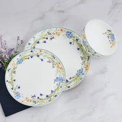 Mikasa Quinn 12-piece Bone China Dinnerware Set - USA MEGA SHOP