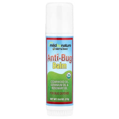 Mild By Nature, Anti-Bug Balm Stick, Cedarwood, Geranium & Rosemary Oil, 0.6 oz (17 g) - USA MEGA SHOP