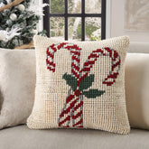 Mina Victory Loop Holiday Pillow, 22” x 22" - USA MEGA SHOP