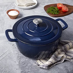 Mingle & Co 7-qt. Enameled Cast Iron Dutch Oven