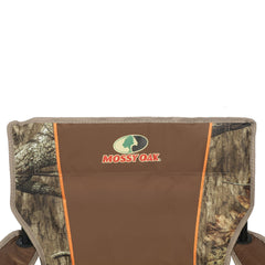 Mossy Oak Soft Arm Camo Quad Camp Chair with Cupholder, Camp, Adult
