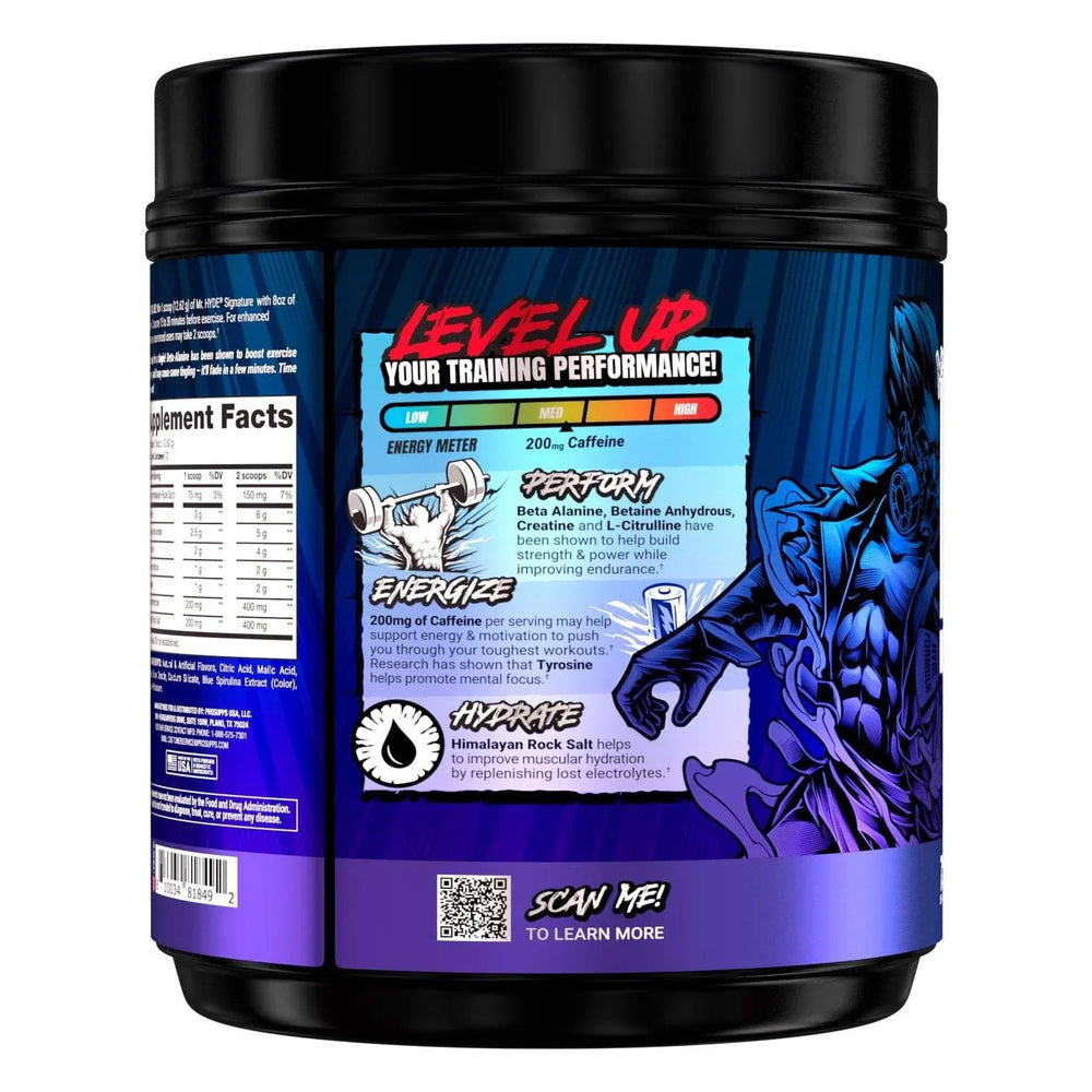Mr. Hyde Signature Pre-Workout, Blue Razz, 72 Servings - USA MEGA SHOP