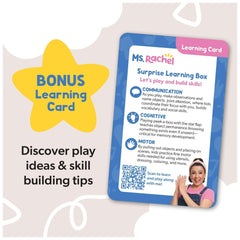 Ms. Rachel Official Surprise Plush Learning Box for Ages 0-2+