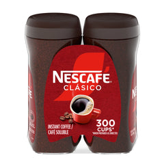 NESCAFE CLASICO Instant Coffee, Dark Roast, 10.5 oz, 2-count - USA MEGA SHOP