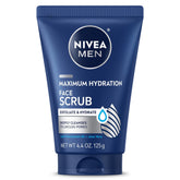 NIVEA MEN face scrub tube in blue, 4.4 oz