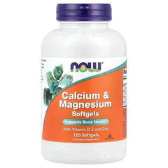 NOW Foods, Calcium & Magnesium with Vitamin D3 and Zinc, Softgels