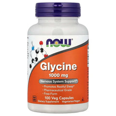 NOW Foods, Glycine (1,000 mg per Capsule) - USA MEGA SHOP
