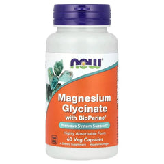NOW Foods, Magnesium Glycinate With BioPerine® - USA MEGA SHOP