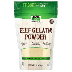 NOW Foods, Real Food, Beef Gelatin Powder, 1 lb (454 g)