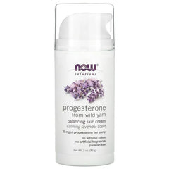 NOW Foods, Solutions, Progesterone from Wild Yam, Balancing Skin Cream, 3 oz (85 g)