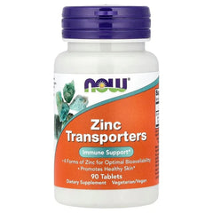 NOW Foods, Zinc Transporters, 90 Tablets (22 mg per Tablet)