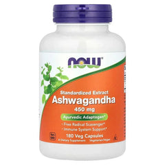 NOW Foods, Ashwagandha, Standardized Extract, 450 mg, 90 Veg Capsules