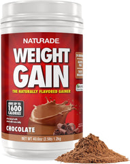 Naturade Weight Gain Nutrition Drink Mix for Healthy Weight Support, Balanced Calories with Protein, Vitamins & Minerals, Vanilla - 20.3 oz