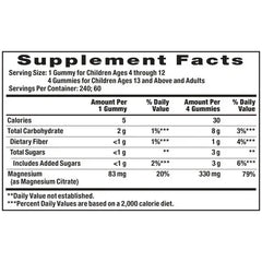 Natural Vitality Calm Magnesium Citrate, 240 Gummies