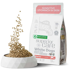 Nature's Protection Superior Care Grain Free Salmon Starter Dry Dog Food, Puppy & Mothers of All Breed, 3.3 lb Bag - USA MEGA SHOP