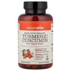 NatureWise, Organic Turmeric Curcumin, Vegan Capsules