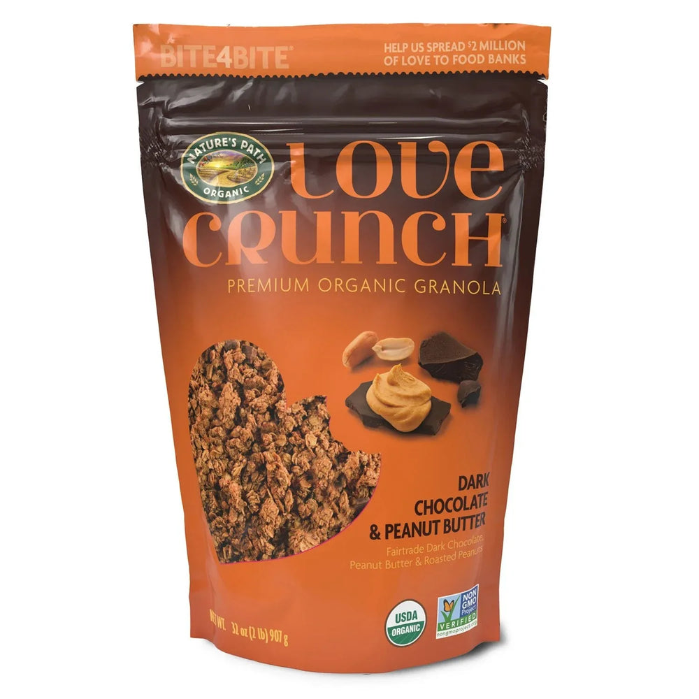 Nature's Path Love Crunch Organic Dark Chocolate & Peanut Butter Granola, 32 oz. - USA MEGA SHOP