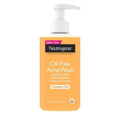 Neutrogena Oil-Free Acne Face Wash, Salicylic Acid Facial Cleanser & Acne Treatment, 9.1 fl oz ( 2 PACK )